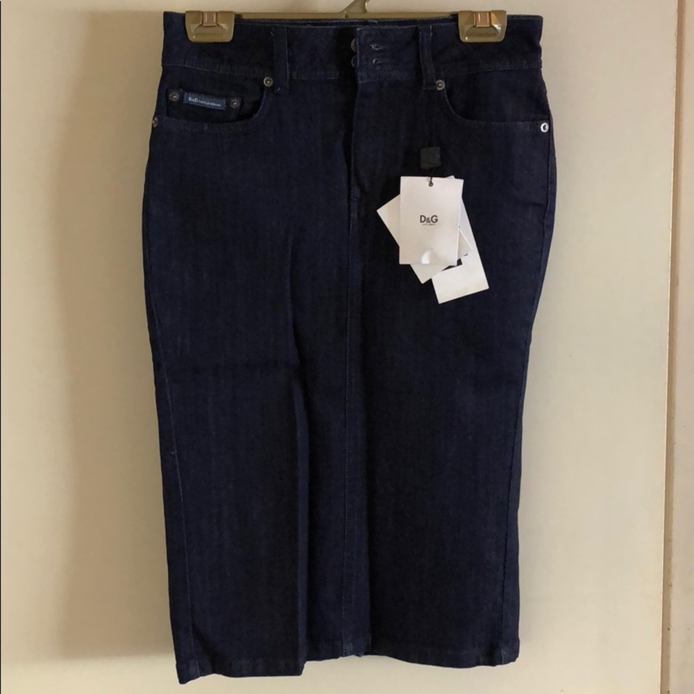 D&G denim pencil skirt
